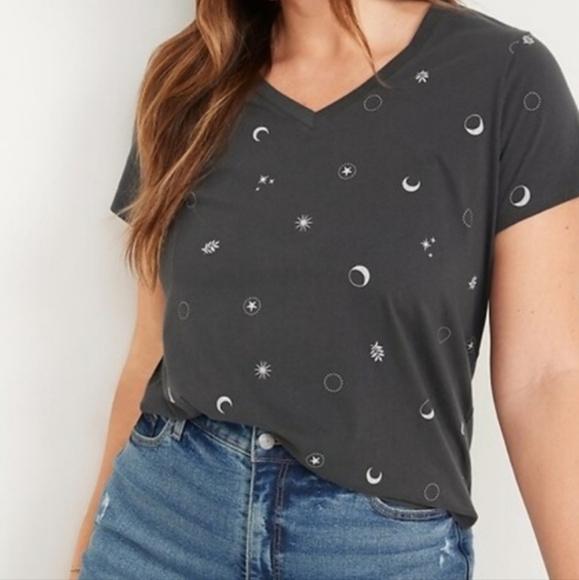 ⭐️40% Off⭐️ Old Navy Celestial Print EveryWear Short-Sleeve T-Shirt - Picture 1 of 8